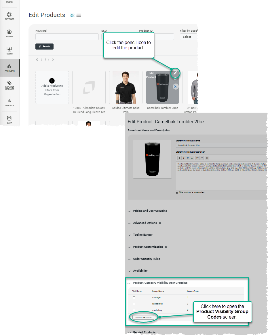 Store Level > Products > Product Visibility Group Codes – Commercio ...