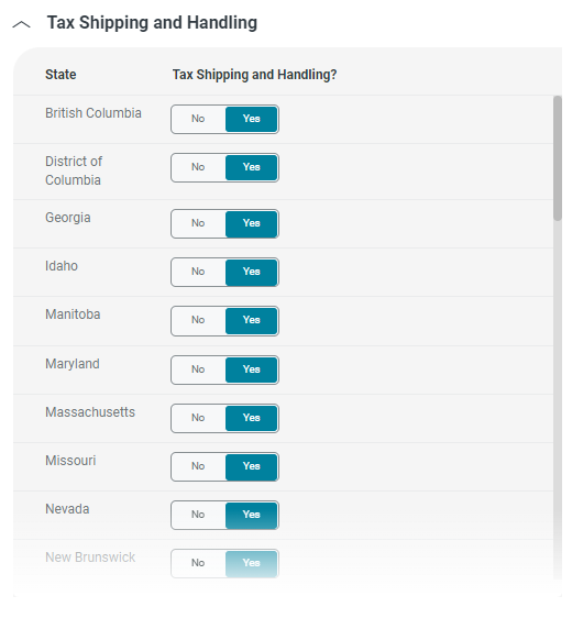 Store Level > Settings > Tax Settings – Commercio Orders Support